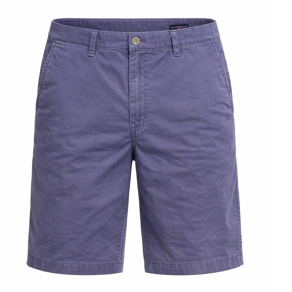 Vineyard Vines Breaker Shorts Men 36‎ Blue Stretch Cotton Flat Front 9 Inch